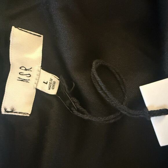 NSR Napian Sea Rd Black Shimmer Minidress Large NWT - Picture 3 of 4